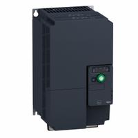 SCHNEIDER Variable Speed Drive: In Phase Three, 380-500V AC, Out Phase Three, 15 hp, IP20, No Bypass (MPN ATV320D11N4C412). Key specifications — Style: Compact; Color: Black/Blue/Gray; Output Phase: Three.