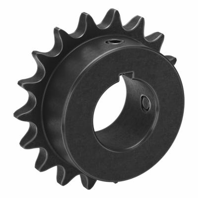 TSUBAKI Single Strand Sprocket: 40, For 1/2 in Chain Pitch, 1 3/16 in Bore Dia - Size 40 Fixed-Bore Roller Chain Sprockets
