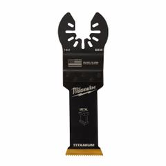 MILWAUKEE Oscillating Tool Blade: 1 1/8 in Blade Wd, 4 1/4 in Overall Lg, Straight Cutting, 10 PK (MPN 49-25-1259). Key specifications — attr1097473: PVC; attr1097476: MILWAUKEE; attr1097456: Straight Cutting.