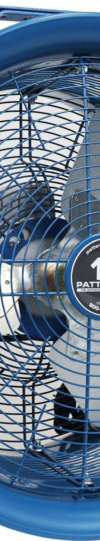 PATTERSON Mounted Fan: 18 in Blade Dia, 277V AC, 1/2 hp Motor HP, Ceiling Mount, Non-Oscillating (MPN H18C-HV KIT). Key specifications — Brand: PATTERSON; Voltage: 277V AC; Number of Speeds: 1; Fan Mounting Location: Ceiling; Oscillation: Non-Oscillating.