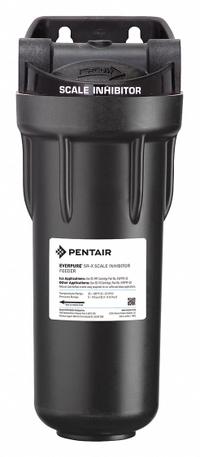 PENTAIR/EVERPURE Inline Water Filter Systems: 0.5 micron, 6 gpm, 12 1/2 in Overall Ht, Scale Reduces (MPN EV979845-75). Key specifications — Filter Media: Hydroblend Polyphosphate; Brand: PENTAIR/EVERPURE; Reduces: Scale.