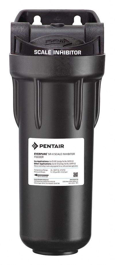 PENTAIR/EVERPURE Inline Water Filter Systems: 0.5 micron, 6 gpm, 12 1/2 in Overall Ht - Ice Machine & Refrigerator Water Filter Systems
