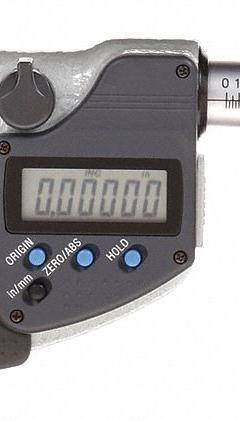 MITUTOYO Digital Outside Micrometer: 0 in to 1 in /101.6 mm to 127 mm, Inch/Metric, IP65 (MPN 406-350-30). Key specifications — attr1182744: 0.00005 in/0.001 mm; attr1182751: Certificate of Inspection; attr1182776: IP65; attr1182741: MITUTOYO; attr1182743: +/- 0.0001 in; attr1182759: Yes.