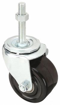APPROVED VENDOR Stem Caster: 3 in Wheel Dia., 1 3/4 in Wheel Wd, Swivel, Swivel, 1/2 in Stem Dia. (MPN 20TM59). Key specifications — Brand: APPROVED VENDOR; Thread Size: 1/2"-13; Wheel Bearing Type: Ball; Wheel/Tread Color: Black; Roll Up: Swivel.