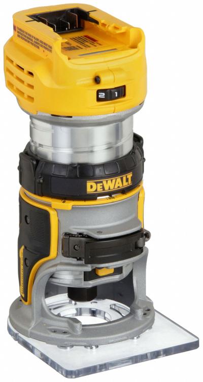 DEWALT Cordless Compact Router: 20V MAX*, Bare Tool, Fixed Base, 1.25 hp, 25,500 RPM - DEWALT Cordless Routers