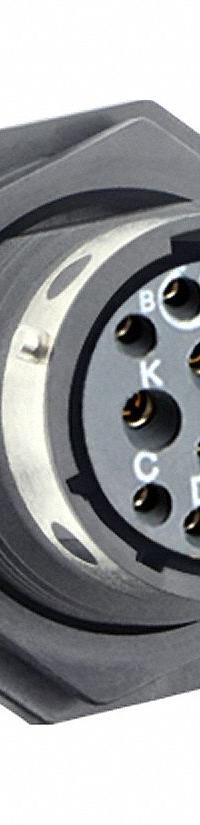 SOURIAU Electrical Connector: Trim Trio UTGX 14, Jam Nut Receptacle, 12 Contacts, 10 A, 250V (MPN UTGX714E12S). Key specifications — attr1043586: 18 AWG to 14 AWG; attr1043574: Contacts Included; attr1043578: Solder; attr1020114: SOURIAU; attr1043080: 1/3 Bayonet; attr1043085: IP69K; attr1043079: Trim Trio UTGX; attr1043575: Female.