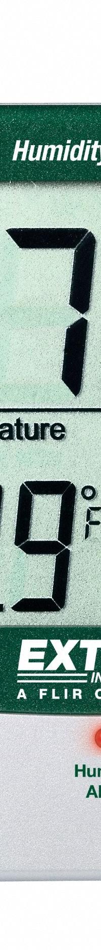 EXTECH Digital Hygrometer: 10%to 99% Humidity Range, Humidity, Cabled Sensor (MPN 445815-NIST). Key specifications — Primary Scale: Humidity; Secondary Scale: Dew Point/Temperature; Display Type: Digital; Brand: EXTECH.
