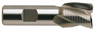YG-1 Roughing End Mill: Cobalt, TiN Coated, 3 Flute, Fine Pitch, 1" Mill Dia - General Purpose Cobalt Roughing End Mills