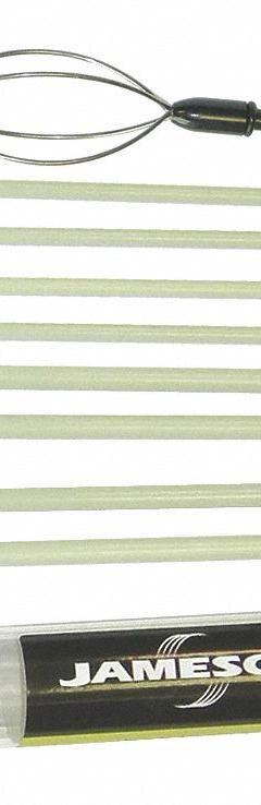 JAMESON Glow Rod: 24 AWG Max Wire Capacity, 10 AWG Min Wire Capacity, 3/16 in Rod Dia, 35 ft (MPN 7-8-IK). Key specifications — attr510723: 35 ft; attr546655: (2) 2.5 ft; attr514943: (2) 5 ft and (2) 2.5 ft Sections of 1/4 in Rod; attr510732: Rod Set; attr424188: JAMESON.
