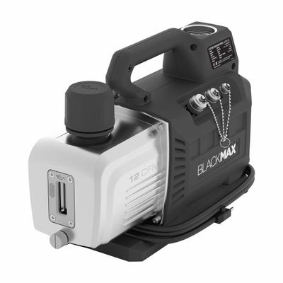 BLACKMAX Pump: 12 cfm, 15 micron Ultimate Vacuum, 120/240V AC, A2L Compatible, Male - A2L Compatible Refrigerant Evacuation Pumps