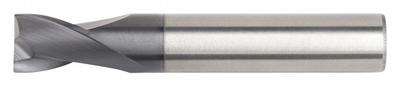 WIDIA HANITA Square End Mill: Carbide, TiAlN Coated, 2 Flute, 5/8" Mill Dia, 1-1/4" LOC - General Purpose Carbide Square End Mills