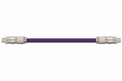 READYCABLE Ethernet Cable: Cat5e, M12 Male Straight x M12 Male Straight, 100 ft Lg, PUR, Purple, X (MPN CAT9421013-100). Key specifications — Brand: READYCABLE; Cable Jacket Color: Purple; End 1 Coding: X; End 2 Coding: X; Performance Category: Cat5e.