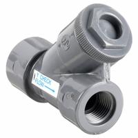 HAYWARD Y Check Valve: Piston, Y-Style Valve Body, 2 in Pipe Size, FNPT x FNPT, PVC, For Water Media (MPN YC10200T). Key specifications — Brand: HAYWARD.