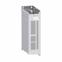 SCHNEIDER Variable Frequency Drive: In Phase Three, Out Phase Three, 10 hp, IP21, No Bypass, Auto (MPN ATVRU75N4). Key specifications — Style: Compact; Color: Black/Blue/Gray; Output Phase: Three.