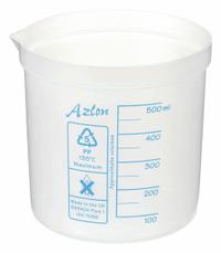 APPROVED VENDOR Square Ratio Beaker: Low Form, Printed Graduation, Polypropylene, Translucent (MPN 522085-0500). Key specifications — Clarity: Translucent; Graduation Style: Printed; Body Color: Colorless; Brand: APPROVED VENDOR; Product Type: Beaker; Includes Graduations: Yes; Beaker Type: Low Form.