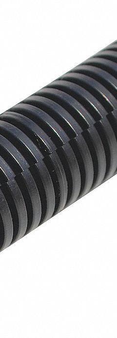 DROSSBACH Corrugated Loom Tubing: 1/4 in Nominal Size, 3,200 ft Overall Lg, Polyethylene, Black (MPN 014PEBSX0000XZS). Key specifications — Chemical Resistant: Yes; Item [MERCH]: Corrugated Loom Tubing; Inside Diameter: 0.24 in to 0.27 in; Outdoor Use: Yes; Outside Diameter: 0.37 in to 0.40 in; Self Extinguishing: No; Tubing Material: Polyethylene; Wall Thickness: 0.01 in to 0.07 in.