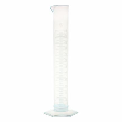 APPROVED VENDOR Graduated Cylinder: Polypropylene, 250 mL, To Contain (TC), Hexagon - Plastic Graduated Cylinders