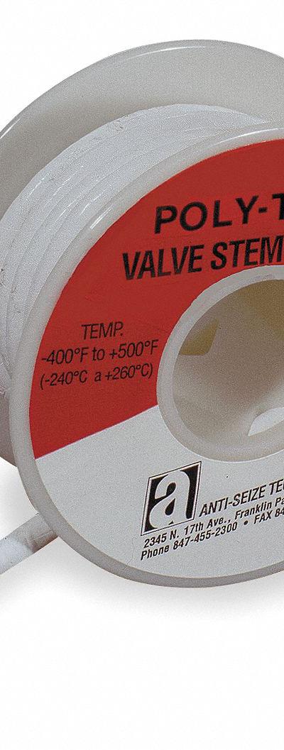 ANTI-SEIZE TECHNOLOGY Valve Stem Packing: PTFE - Sanitary Packing