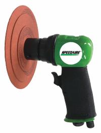 SPEEDAIRE Air Orbital Sander: 3 in Disc, Hook and Loop, 3/8 in Orbit, Non-Vacuum, Light Duty, 0.5 hp (MPN 48LZ97). Key specifications — attr1320213: SPEEDAIRE.