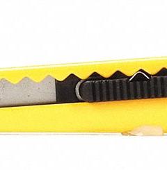 ABILITY ONE Utility Knife: 5 1/2 in Overall Lg, Plain, 13 Segments, 0 Blades Stored, Black, Metal (MPN 5110-01-621-5253). Key specifications — attr307932: Plain; attr307935: Black; attr307939: Metal; attr307957: Straight; attr324893: ABILITY ONE.