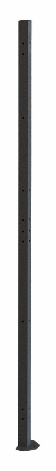 FOLDING GUARD Universal Post: 84 in H, Black, Powder-Coated (MPN PS084Y16A1). Key specifications — Finish: Powder-Coated; Material: Steel; Includes Mounting Hardware: Yes; Brand: FOLDING GUARD.