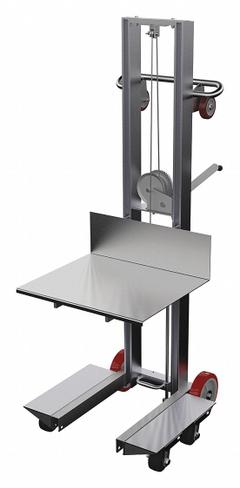 APPROVED VENDOR Platform Lift Truck: 400 lb, 6 1/8 in to 60 in, Aluminum, 20 in L x 24 in W Platform (MPN ALLW-2420-4SFL). Key specifications — Brand: APPROVED VENDOR; Caster/Wheel Configuration: (4) Swivel.