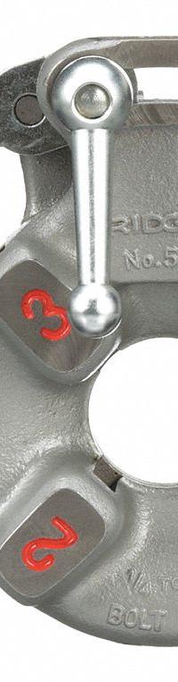 RIDGID Threading Machine Die Head: Use with 1215/300/535 Series, For 1/4 in to 1 in Pipe, UNC/UNF (MPN 97045). Key specifications — attr533207: 1/4” – 1” Bolt Dies; attr553538: Bolt; attr530840: UNC; attr530825: 535.