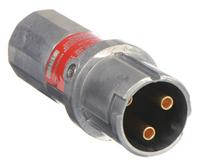 APPLETON ELECTRIC Pin and Sleeve Plug: Gray, 125/250V AC, Single Phase, 20 A, 3 Pole, 2 Wire (MPN CPP516). Key specifications — Brand: APPLETON ELECTRIC.