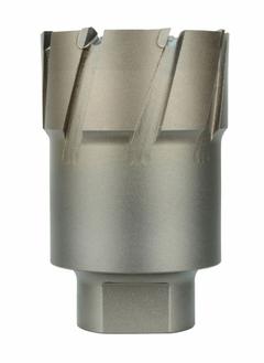 MILWAUKEE Annular Cutter: 2 1/16 in Cutter Dia, 2 in Max Cutting Dp, Pilot Pin Included, Bright (MPN 49-57-2060). Key specifications — attr253884: Yes; attr253885: Bright; attr253886: Carbide; attr253888: Fractional Inch; attr277149: MILWAUKEE.