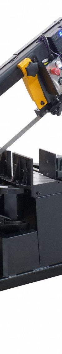 DAKE CORPORATION Band Saw: 8 in x 10 in, 65 to 250, 45°/90°, 5.0 A, 1 Phase, 110V AC (MPN 983113). Key specifications — attr325085: DAKE CORPORATION; attr313073: 5.0 A; attr313074: 1; attr313072: 90°; attr313070: 8 in x 10 in; attr313071: 65 to 250.