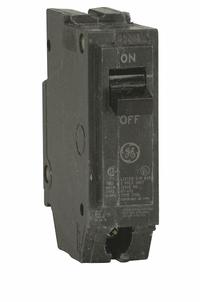 GE Miniature Circuit Breaker: THQC, 25 A, 120/240V AC, Single Phase, 10kA at 120/240V AC, Std (MPN THQC1125WL). Key specifications — Amps: 25 A; AC Voltage Rating: 120/240V AC; Phase: Single; Max. AIR Rating: 10kA at 120/240V AC; For Use With: GE Panelboards.
