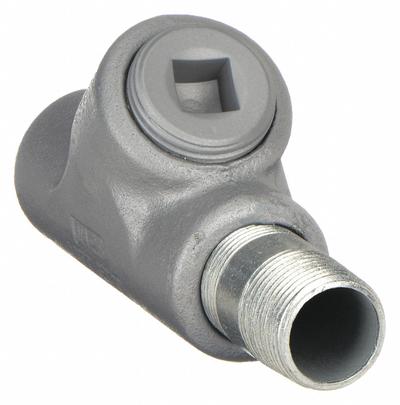 APPLETON ELECTRIC Sealing Fitting - Vertical and Horizontal: Iron, 1/2 in Trade Size, Female - Vertical and Horizontal Sealing Fitting - 25% Fill