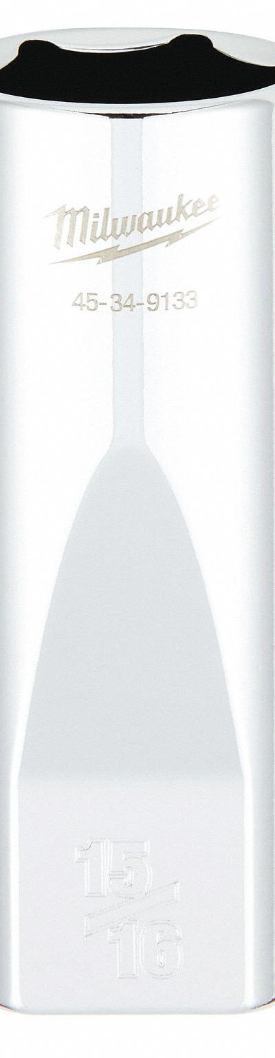 MILWAUKEE Deep Well Socket: SAE - Anti-Roll Hand Sockets
