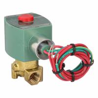 REDHAT Solenoid Valve: 2-Way, Normally Closed, 1/4 in Pipe Size, 110V AC/120V AC, High Flow, UR Seal (MPN 8262H200). Key specifications   — Pipe Size: 1/4 in; Voltage: 110V AC; Brand: REDHAT; Coil Enclosure: Without Junction Box.
