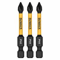 DEWALT Power Bit: Power Bit, PH1 Bit Industry Size, #1 Bit Size, Std, 2 1/4 in Overall Lg, Hex, 3 PK (MPN DWAF2PH1IR3). Key specifications — attr1119695: DEWALT; attr1119703: S2 Steel; attr1119710: Standard; attr1119708: Hex; attr1202404: #1.
