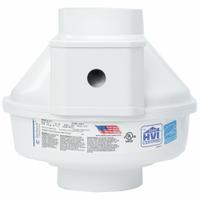 Radon Fan: 154 cfm Max., 4 1/2 in Duct, 20 W, 120V AC, 1 Ph, IP44, 60 Hz Freq, Plastic (MPN 95918). Key specifications — Brand: FANTECH; High-Efficiency Motor: No; Nameplate Voltage: 120V AC; Number of Speeds: 1; Airflow @ 0.000 in SP - Range: 0 to 249 cfm; High-Efficiency Motor_Broad: Standard-Efficiency Motor.