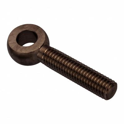 AMPG Fixed Rod End: Stainless Steel, Black Oxide, 2 1/2 in Hole Center-to-End Lg - Stainless Steel Male Threaded Fixed Rod Ends