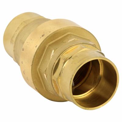 BONOMI Valve: Swing, Inline Valve Body, 2 in Pipe Size, Sweat x Sweat, Brass, Female - Lead-Free Brass Inline Disc Check Valves