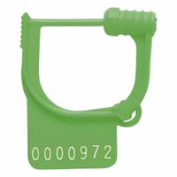 TYDENBROOKS Padlock Seals: Green, Polypropylene, 6 lb Breaking Strength, 29/50 in Lock Lg, 1 PK (MPN 36021130-02). Key specifications — Brand: TYDENBROOKS; Marking Included: Letters; Marking Message: Sealed; Marking Numbering: Sequential; Lock Material: Polypropylene.