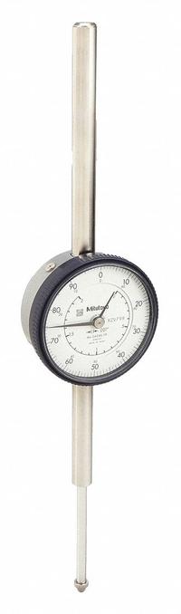 MITUTOYO Dial Indicator - Lug Back: 0 in to 2 in, Inch, Plunger, 0.001 in Accuracy, 57 mm Dial Size (MPN 2424A-19). Key specifications — attr1184168: 2424A-19; attr1184178: 0-100; attr1184223: MITUTOYO; attr1200883: Dial Indicator - Lug Back; attr1184173: AGD 2; attr1184177: 0.001 in; attr1184208: Certificate of Inspection.