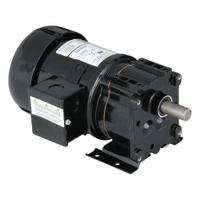 DAYTON AC Gearmotor: Parallel, Single Output Shaft, 3-Phase, TEFC, 90 RPM, 165 in-lb Max Torque (MPN 4ZJ54). Key specifications — Inverter Rated: Yes; Brand: DAYTON; Full Load Current: 0.75 A.