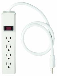 APPROVED VENDOR Outlet Strip: 4 Outlets, 3 ft Cord Lg, 15 A Current, Not UL Rated for Healthcare (MPN 52NY40). Key specifications — attr1326918: APPROVED VENDOR; attr1326934: Keyhole.