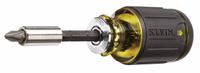 KLEIN TOOLS Multi-Bit Screwdriver: Phillips/Slotted/Square Tip, #1/1/4 in/#2/#3/3/16 in Tip Size (MPN 32308). Key specifications — attr1205339: Nut Driver: 1/4 in; attr1205303: KLEIN TOOLS.