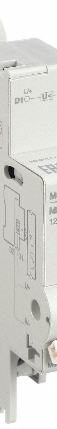 SCHNEIDER Undervoltage Release: Undervoltage Release, Multi 9 Circuit Breakers, 120V AC/24V DC (MPN M9A27107). Key specifications — For Use With: Multi 9 Circuit Breakers; Voltage: 120V AC/24V DC; Number of Poles: None; Brand: SCHNEIDER; Accessory Type: Undervoltage Release.