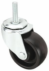 APPROVED VENDOR Stem Caster: Swivel, 3 in Wheel Dia., 1 in Wheel Wd, Polyolefin, 1 1/2 in Stem Lg (MPN 32J959). Key specifications — Brand: APPROVED VENDOR; Thread Size: 7/16"-14; Roll Up: Swivel.
