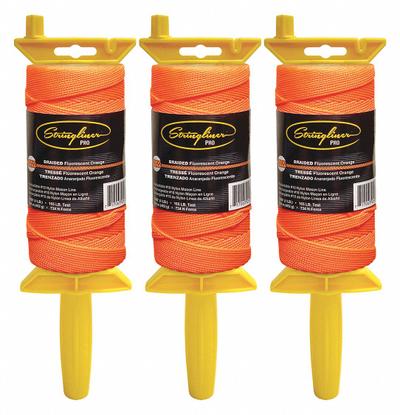 STRINGLINER Mason's Line Reel: Line Type Braided, Material Polyethylene - Masonry Leveling Line