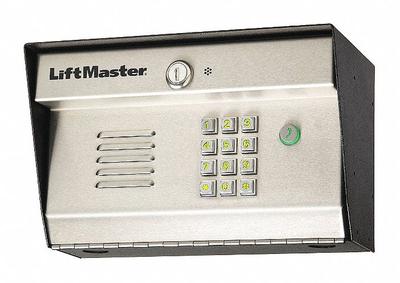 LIFTMASTER Access Control Keypad: For Use With Gate Operators, 120V AC to 16V DC, Black/Gray - Intercom & Access Control Keypads for Gate Operators