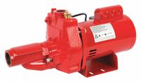 RED LION Jet Pump,1/2 HP,Premium ODP,115/230V: Cast Iron, Single Phase, 115/230 VAC, 1/2 hp, 7.2 gpm (MPN 602136). Key specifications — Brand: RED LION; Rated Voltage: 115/230 VAC; Includes: Pressure Gauge; Ejector Included: Ejector Included; Ejector: Included.