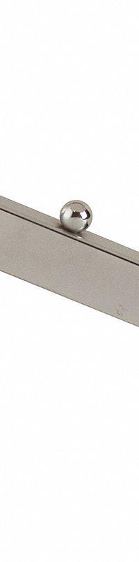 ECONOCO Tubing Waterfall: Single, 2 in Slot Spacing, 1 in Slot Lg, 1/4 in x 16 in x 3 in, Chrome (MPN RR/7B). Key specifications — Product Type: Rectangular Tubing Waterfall; Color: Silver; For Display Type: 1/2 in Surface Mounted Heavy-Duty; Material: Steel; Duty Rating: Heavy Duty; Brand: ECONOCO; Finish: Chrome; Mounting Type: Hanging.