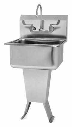 SANI-LAV Hands-Free Sink: 41 1/2 in Overall Ht, 19 in Bowl Lg, 10 in Bowl Dp, 0.5 gpm Flow Rate (MPN 521FL-0.5). Key specifications — Includes Side Splash: Side Splash Not Included; Brand: SANI-LAV.